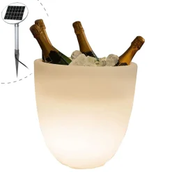 Shining Curvy Cooler LED Solar- / Dekoleuchte & Weinkühler Gadgets & Technik|Aufbewahrung