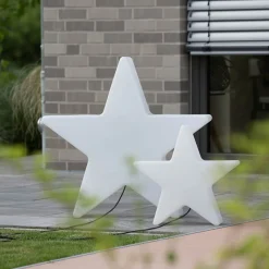 Hot Shining Star Dekoleuchte 40 und 60 cm, 2er-Set Weihnachtsbeleuchtung|Terrassen
