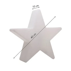 Hot Shining Star Dekoleuchte 40 und 60 cm, 2er-Set Weihnachtsbeleuchtung|Terrassen