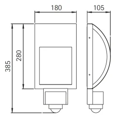 Hot 6961/2 Außenwandleuchte Wandleuchten