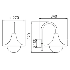 Best 0669 Außenwandleuchte Wandleuchten