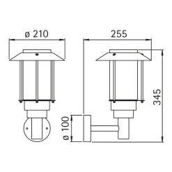 Discount 69023 Außenwandleuchte Wandleuchten