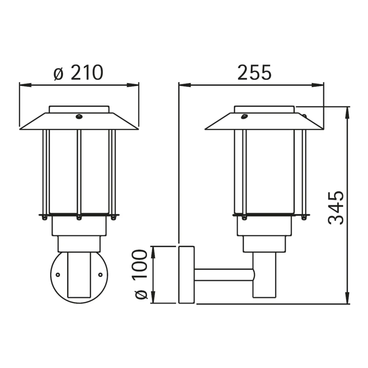 Discount 69023 Außenwandleuchte Wandleuchten