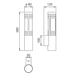 690258 Außenwandleuchte Wandleuchten