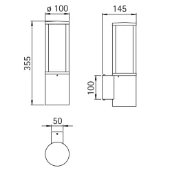 Best 0311 Außenwandleuchte Wandleuchten