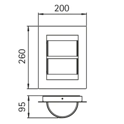 Sale 6224 Außenwandleuchte Wandleuchten