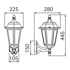 Discount 1818 Außenwandleuchte Terrassen|Hauseingänge