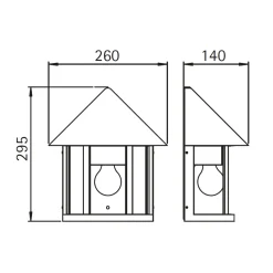 New 3222 Außenwandleuchte Terrassen|Hauseingänge
