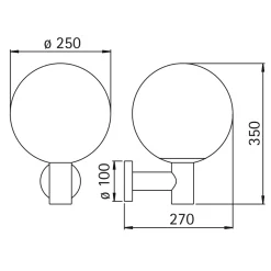 Discount 0639 Außenwandleuchte Wandleuchten