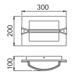 Discount 6263 Außenwandleuchte Wandleuchten