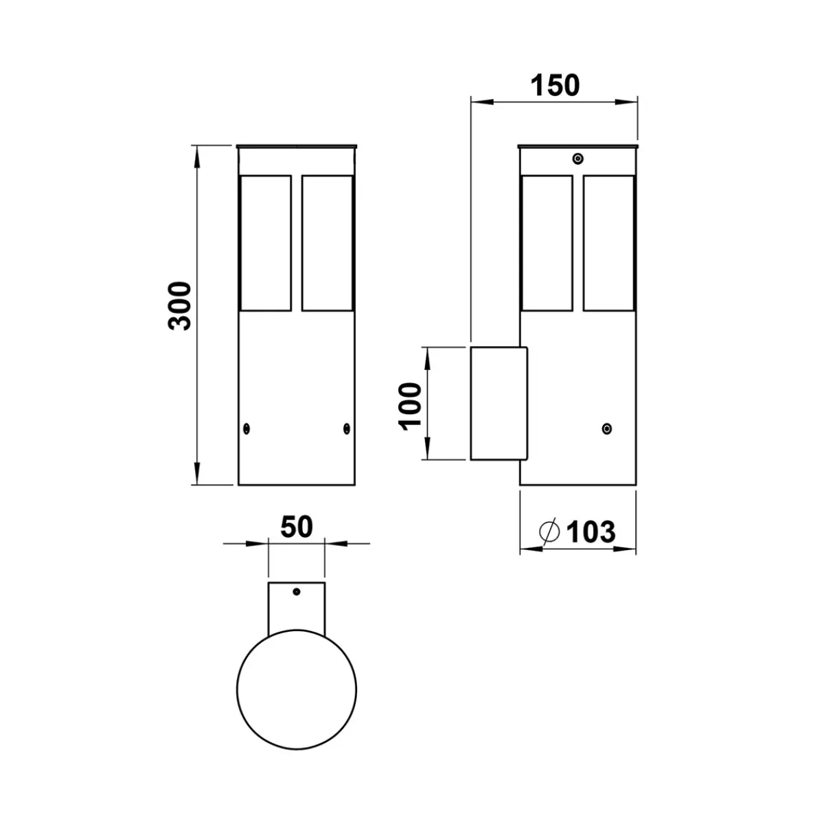 Hot 690324 Außenwandleuchte Wandleuchten