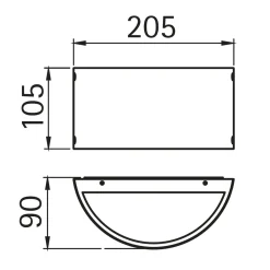 Outlet 69614 Außenwandleuchte Hauseingänge|Wandleuchten