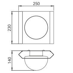 69611/2 Außenwandleuchte Bewegungsmelder|Wandleuchten