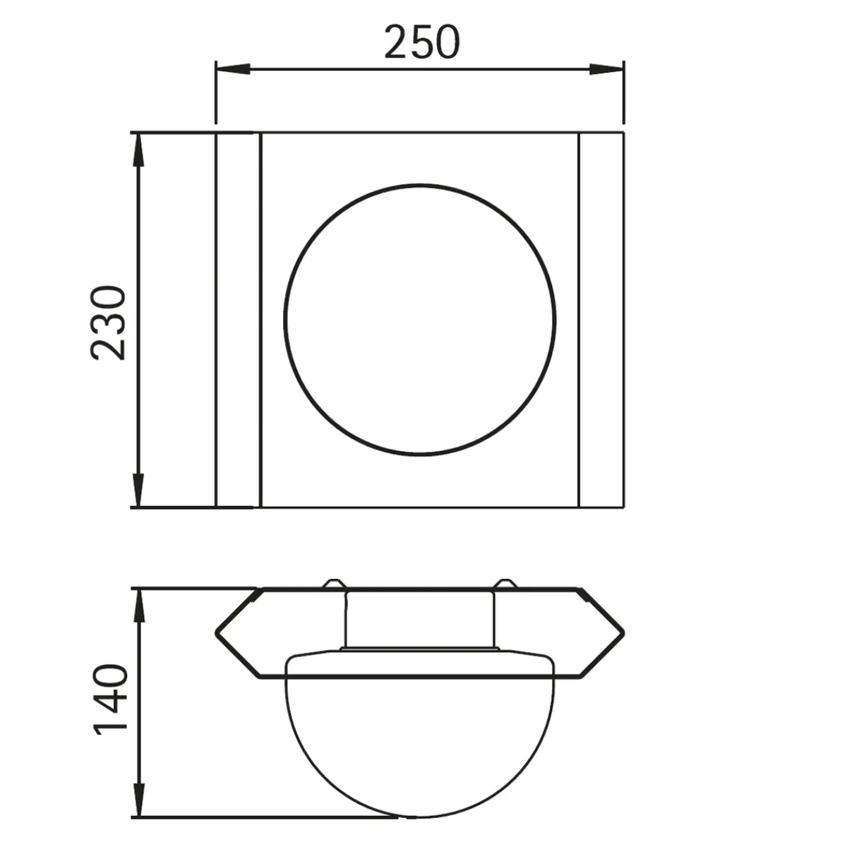 69611/2 Außenwandleuchte Bewegungsmelder|Wandleuchten