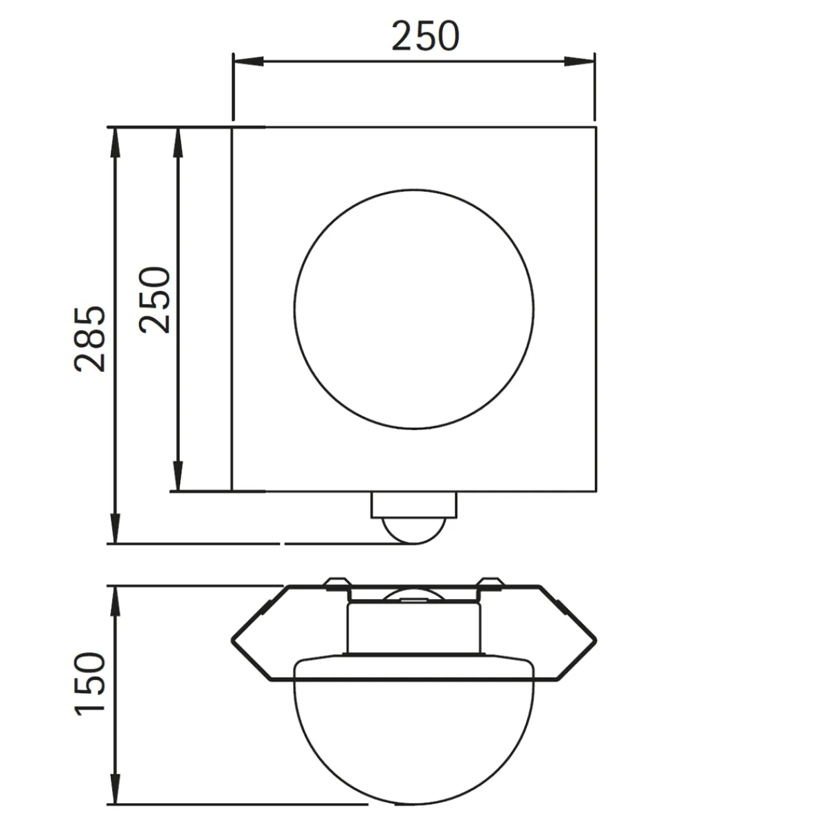 69611/2 Außenwandleuchte Bewegungsmelder|Wandleuchten