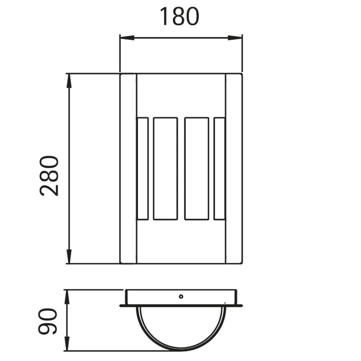 Hot 69611/4 Außenwandleuchte Wandleuchten