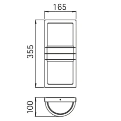 Discount 696131 Außenwandleuchte Wandleuchten