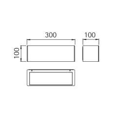 Outlet 6368 Außenwandleuchte LED Wandleuchten