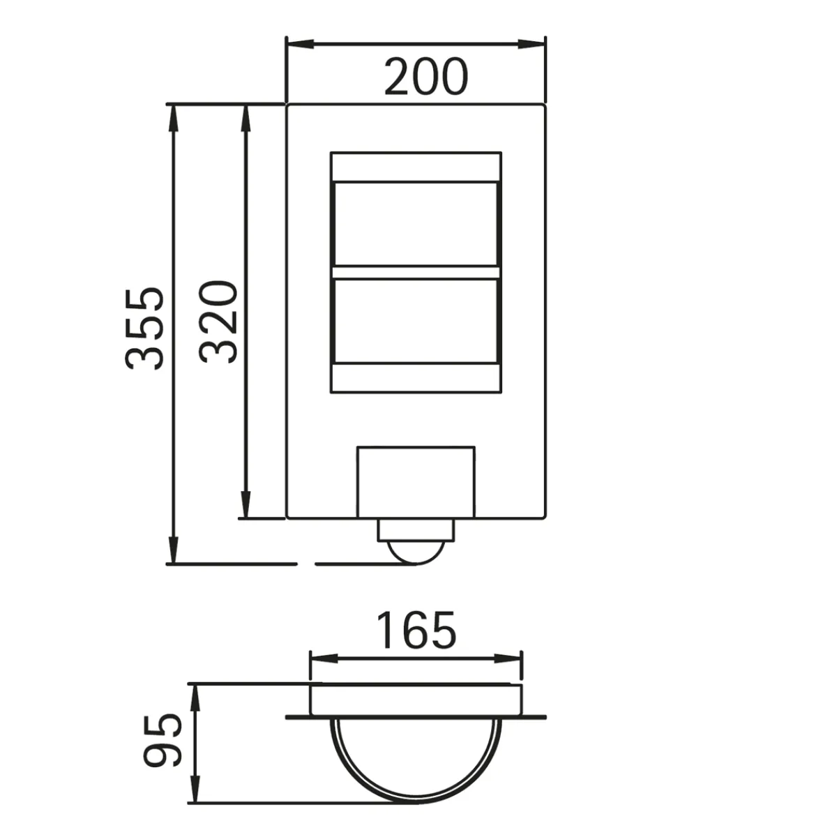 Sale 6144 Außenwandleuchte mit Bewegungsmelder Bewegungsmelder|Wandleuchten
