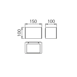 Sale 6367 Außenwandleuchten LED Wandleuchten