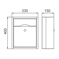 690774 Briefkasten mit Zeitungsfach Briefkästen & Paketboxen|Hausnummern & Briefkästen