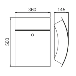 Hot 690770 Briefkasten mit Zeitungsfach Briefkästen & Paketboxen|Hausnummern & Briefkästen