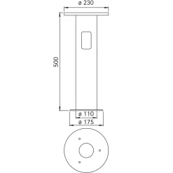 690011 Erdeinbausockel Montagezubehör