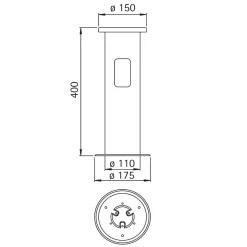 Sale 690010 Erdeinbausockel Montagezubehör