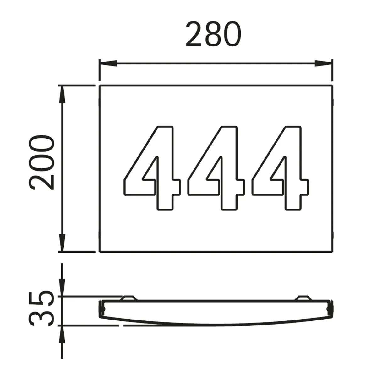 Outlet 69097 Hausnummer Hausnummern & Briefkästen
