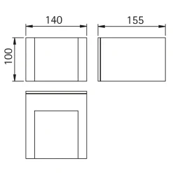 Online 0332 LED Außenwandleuchte Hauseingänge|Wandleuchten