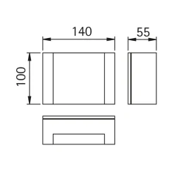 Sale 0331 LED Außenwandleuchte Wandleuchten