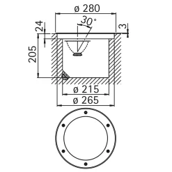 Discount 69242 LED Erdeinbaustrahler, schwenkbar Strahler & Scheinwerfer|Bodenleuchten