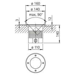 Sale 692188 LED Erdeinbaustrahler, schwenkbar Strahler|Einbauleuchten