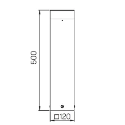 Online 2293 LED Pollerleuchte Stehleuchten