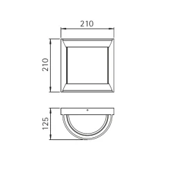 Online 6388 LED Wand- / Deckenleuchte, Auslaufmodell Wandleuchten|Deckenleuchten