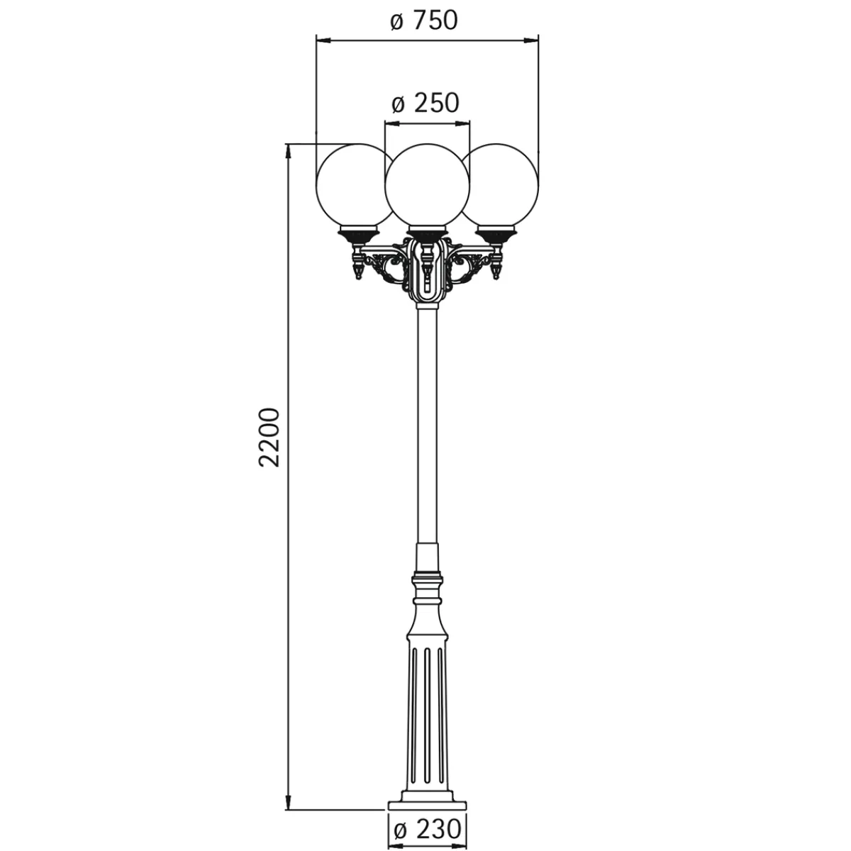 Best 205 Mastleuchte Stehleuchten