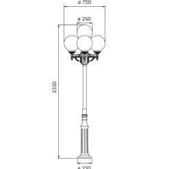 Best 205 Mastleuchte Stehleuchten