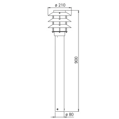 Clearance 692256 Pollerleuchte Stehleuchten
