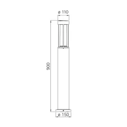 Online 2043 Pollerleuchte Stehleuchten