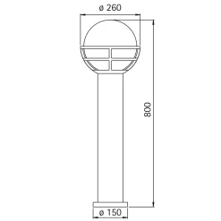 Best 2030 Pollerleuchte Stehleuchten