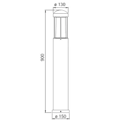 Best 2221 Pollerleuchte Stehleuchten