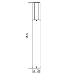 Best 692035 Pollerleuchte Stehleuchten