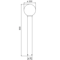 Clearance 692261 Pollerleuchte Stehleuchten