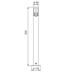 Discount 692244 Pollerleuchte Stehleuchten