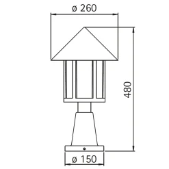 Hot 0539 Sockelleuchte Stehleuchten