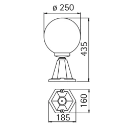 Outlet 0501 Sockelleuchte Stehleuchten