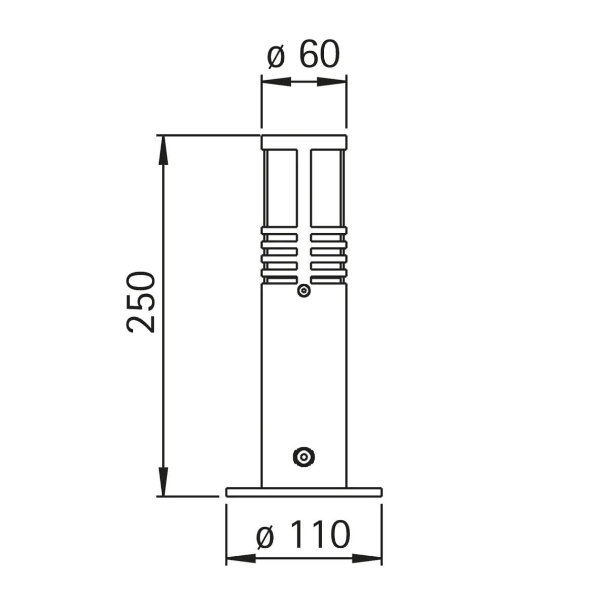 Outlet 690557 Sockelleuchte Wege/Zufahrten|Stehleuchten