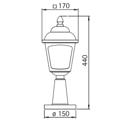 Discount 0536 Sockelleuchte Stehleuchten