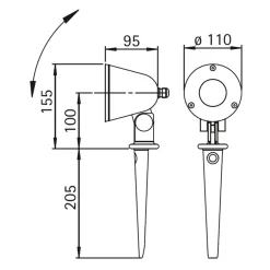 Discount 2354 Spießstrahler Strahler & Scheinwerfer