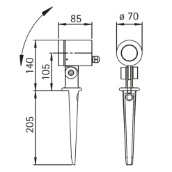 Best 2197 Spießstrahler Strahler & Scheinwerfer